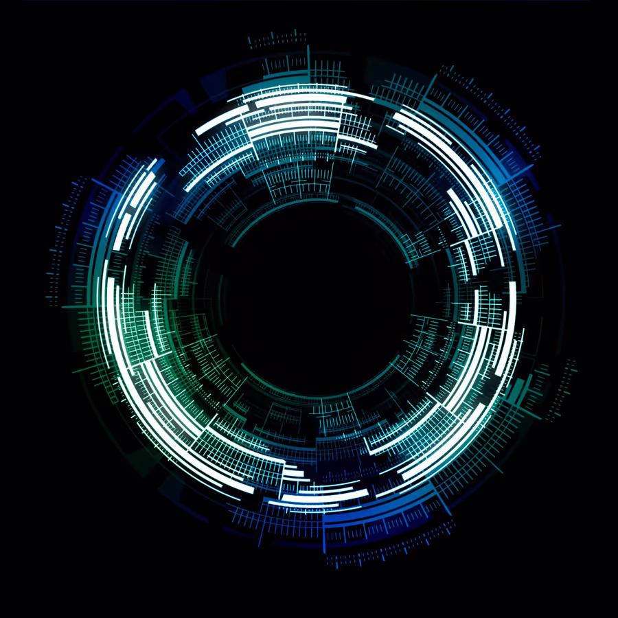 Абстрактное изображение технологического интерфейса