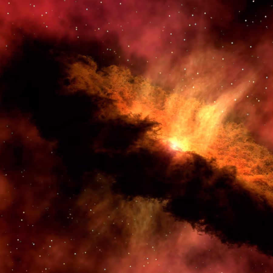 Яркая туманность в созвездии Ориона