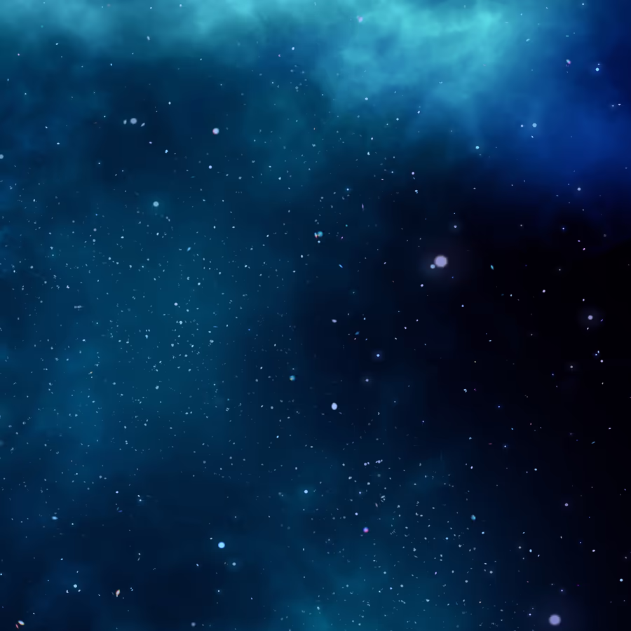 Завораживающий вид звездного неба в глубоких синих тонах