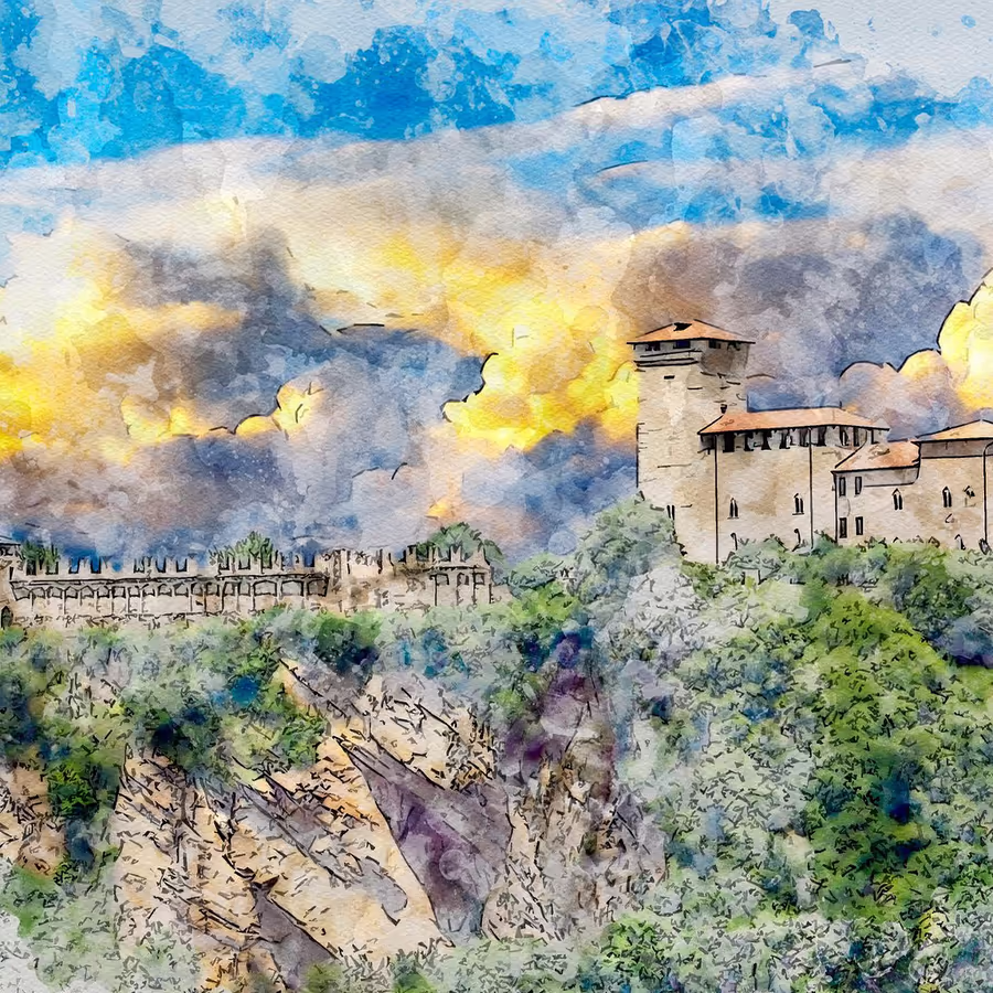 Величественный замок с богатой историей расположенный в Риме