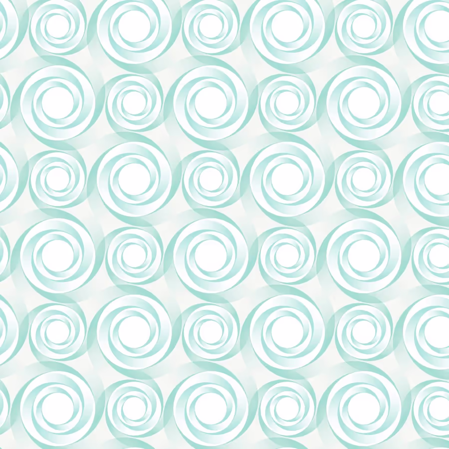 Бесшовный узор из светлых спиралей напоминающих волны